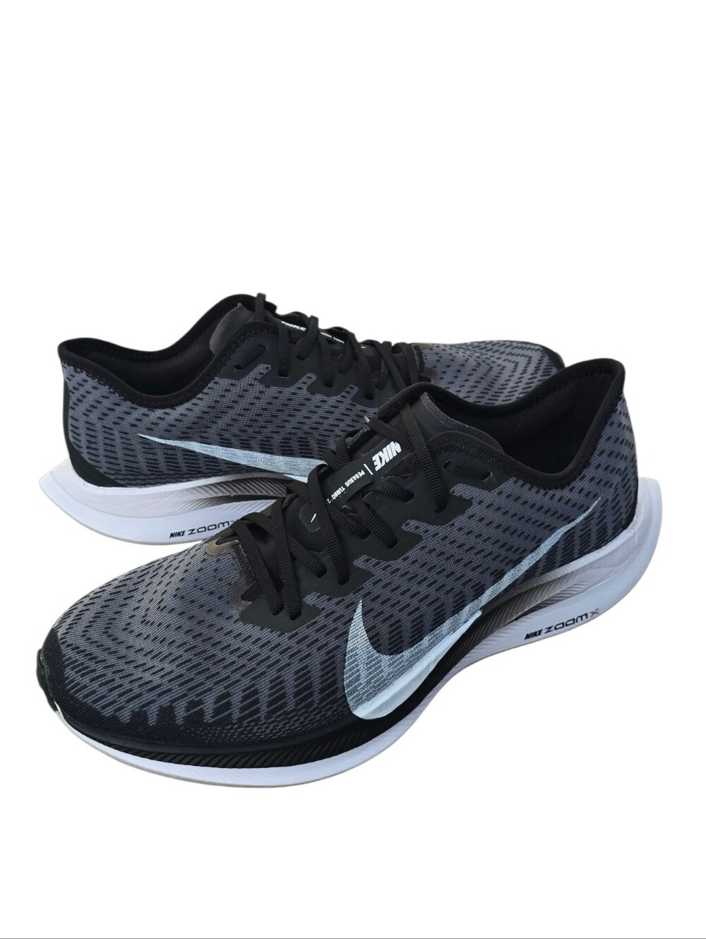 Nike Zoom Pegasus Turbo 2 Black White Gunsmoke Grey Sneakers